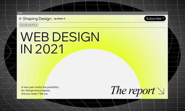 Tendances du design Web 2021 : le rapport de Editor X