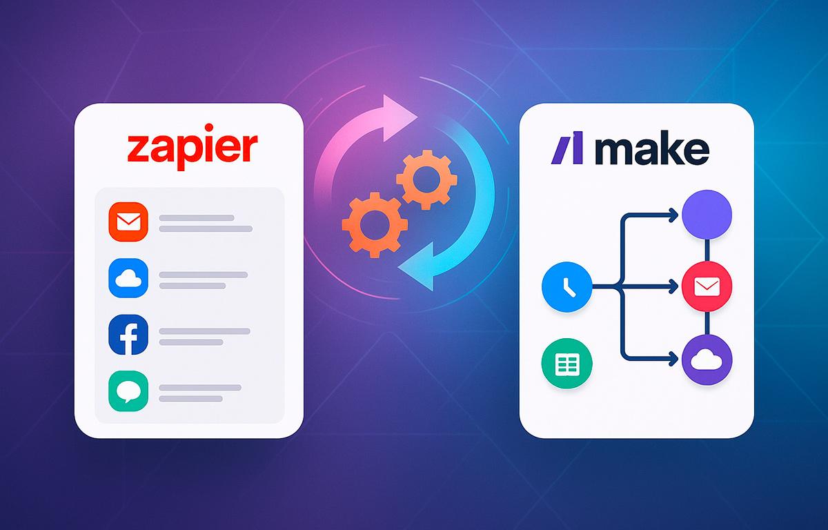 Automatisation des Tâches: Zapier ou Make ? Guide Complet 2025