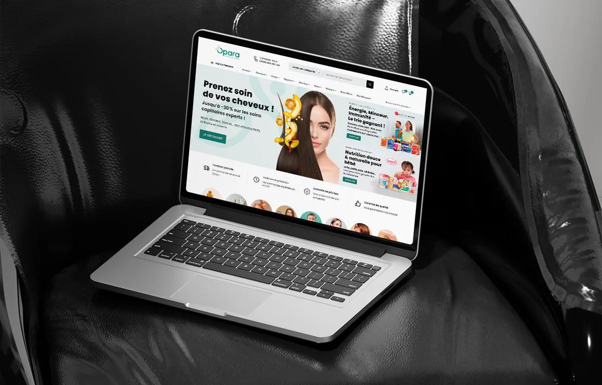Opara parapharmacie en ligne site Ecommerce
