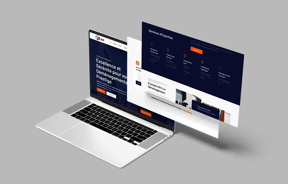 Lux déménagement- Site officiel de déménagement - Réalisation Zakaria Mahboub