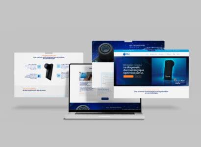 MLH Technologies – Site vitrine médical pour la solution Skin Scanner IA