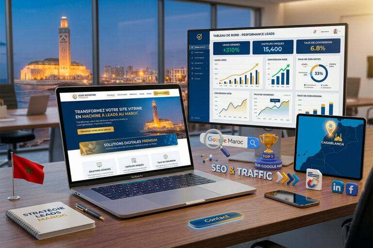 Comment transformer un site vitrine en machine à leads au Maroc en 2026