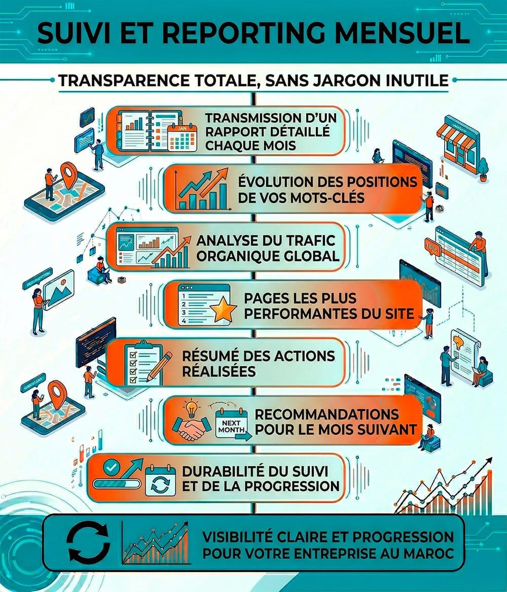 Suivi et reporting mensuel
