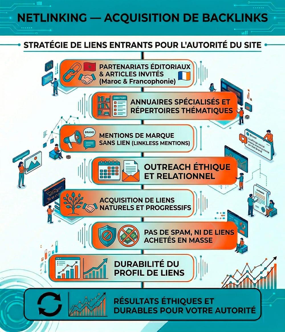 consultant SEO Maroc Netlinking — Acquisition de backlinks