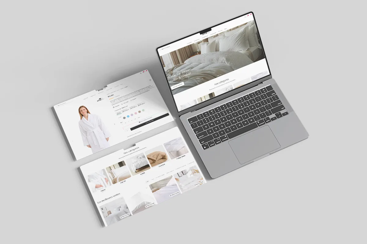 Boutique en ligne HYMCO – Textile professionnel sur-mesure au Maroc