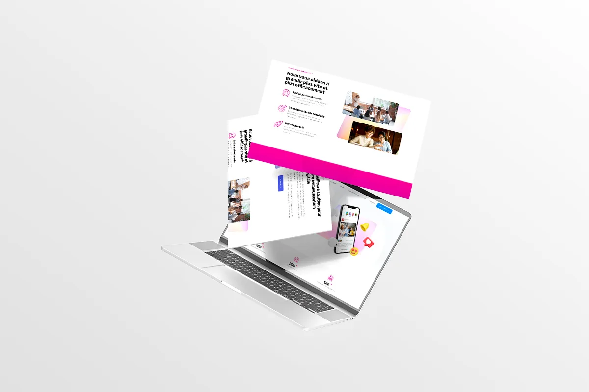 Site Vitrine OM Community – Agence de Communication Digitale au Maroc