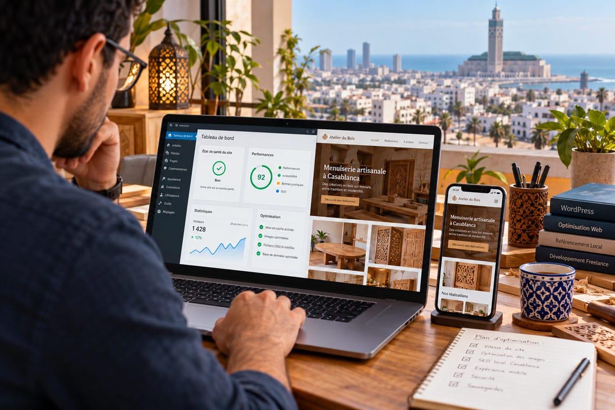 Dépannage WordPress à Casablanca : les leçons tirées du site d'un artisan